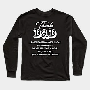 Thank You Quote For Father's Day Long Sleeve T-Shirt